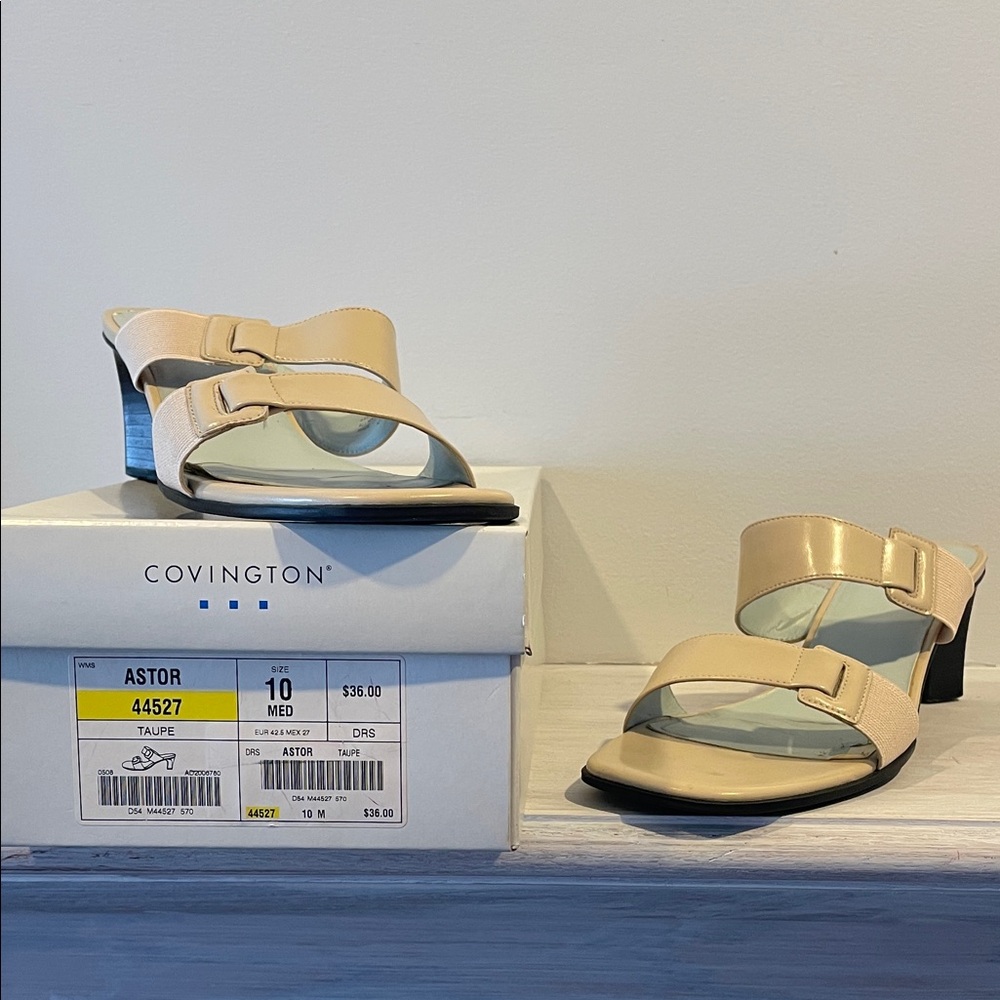 Covington Women's Taupe Heeled Sandals